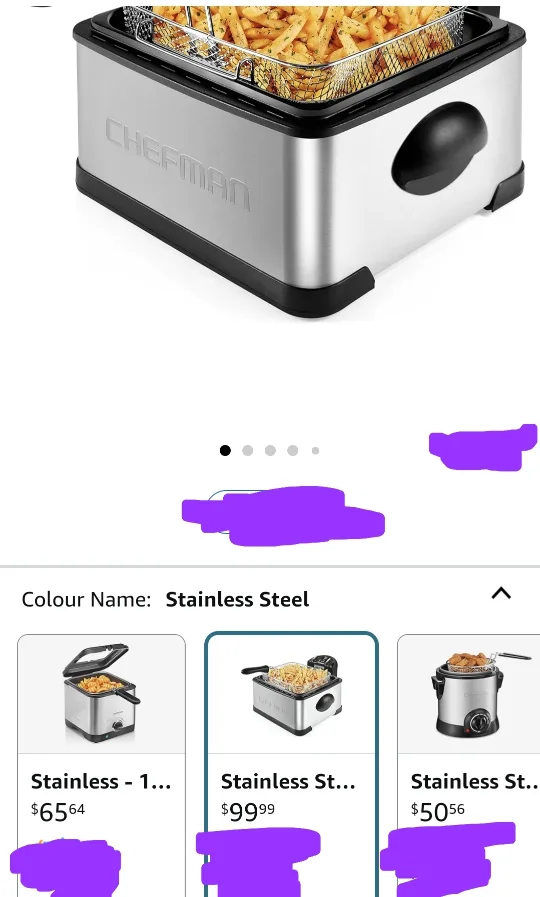 New never used  Chefman 4.3 Liter Deep Fryer with Basket image indicator(2)