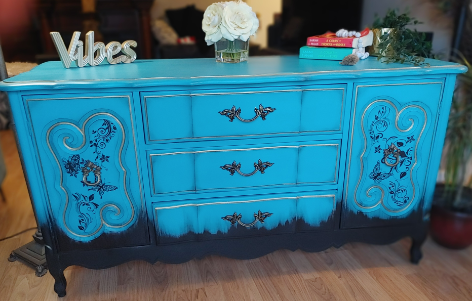 Upcycled Vintage French Provincial Style Buffet