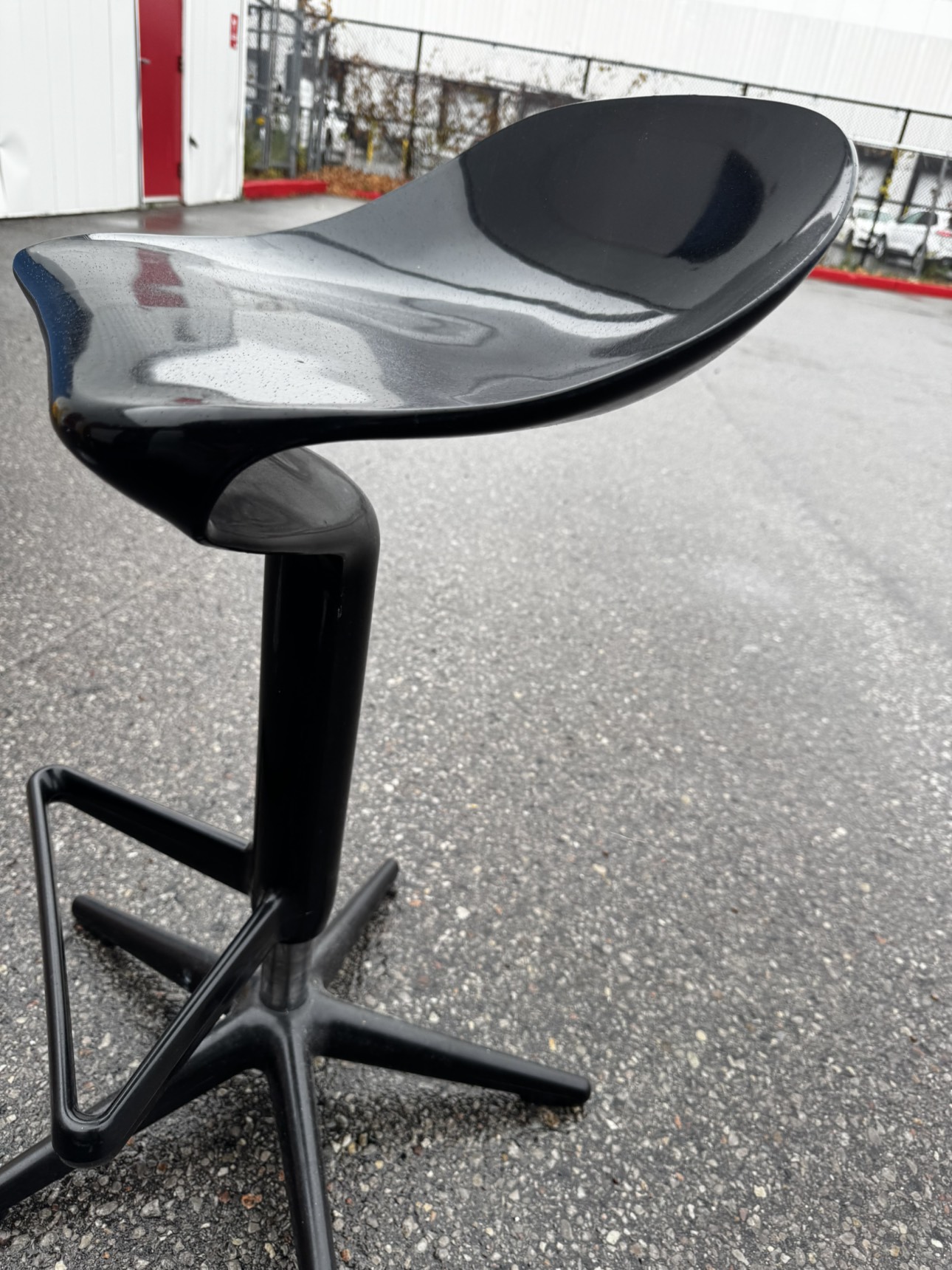 Egg shape bar stool Mcm design - photo 2