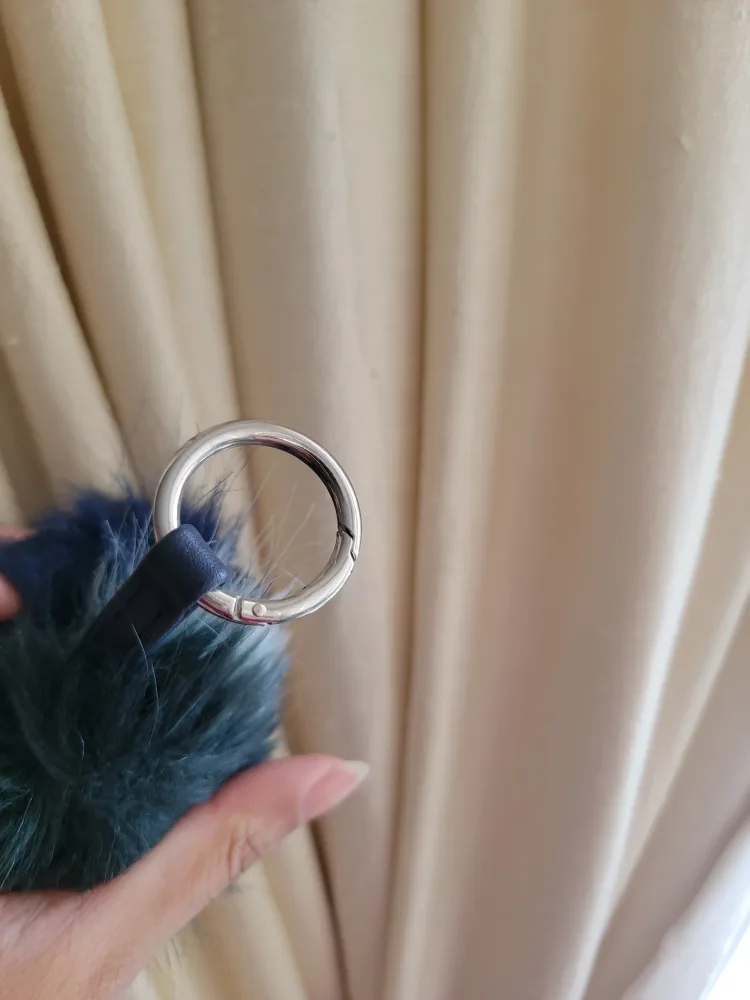 High quality Fuzzy Pom Pom Keychain / bag charm image indicator(5)