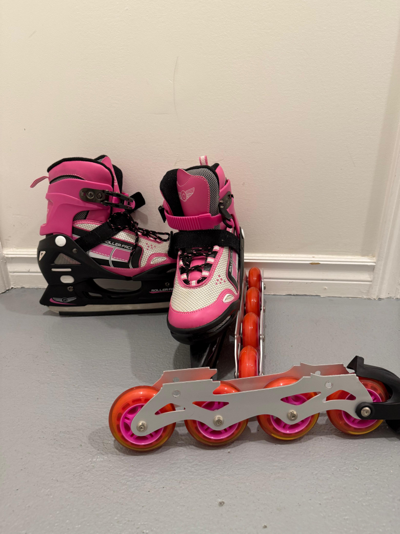 Adjustable Ice Skates / Rollerblades - Size EU 39-42, G 25-27