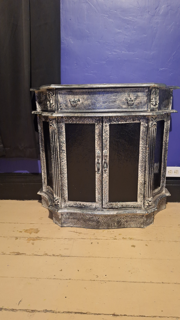 Unique curved cabinet