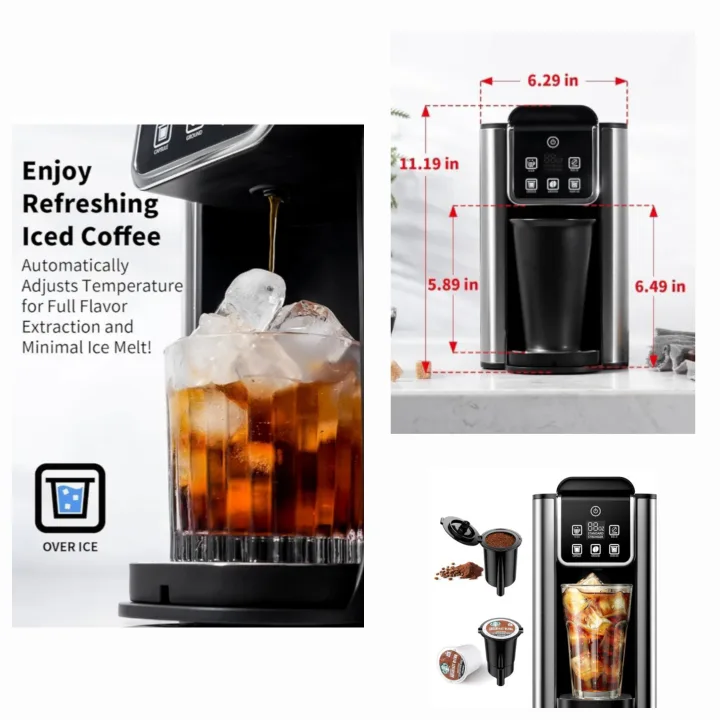 3-in-1 Coffee Maker Makes Hot or Iced Coffee image indicator(5)