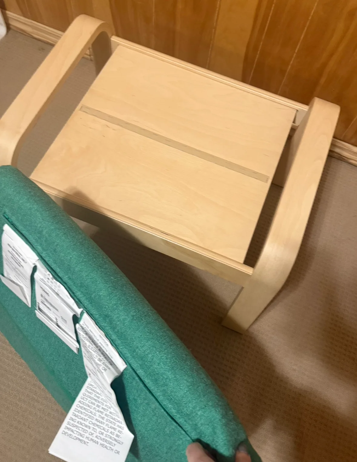 IKEA GLADEL Footstool Teal image indicator(5)