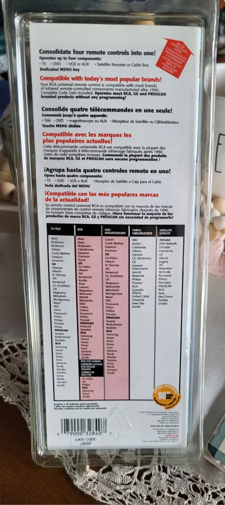 RCA Universal Remote Control RCR4132B image indicator(2)