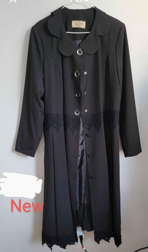 New Black Abaya with Lace Detail - photo 2