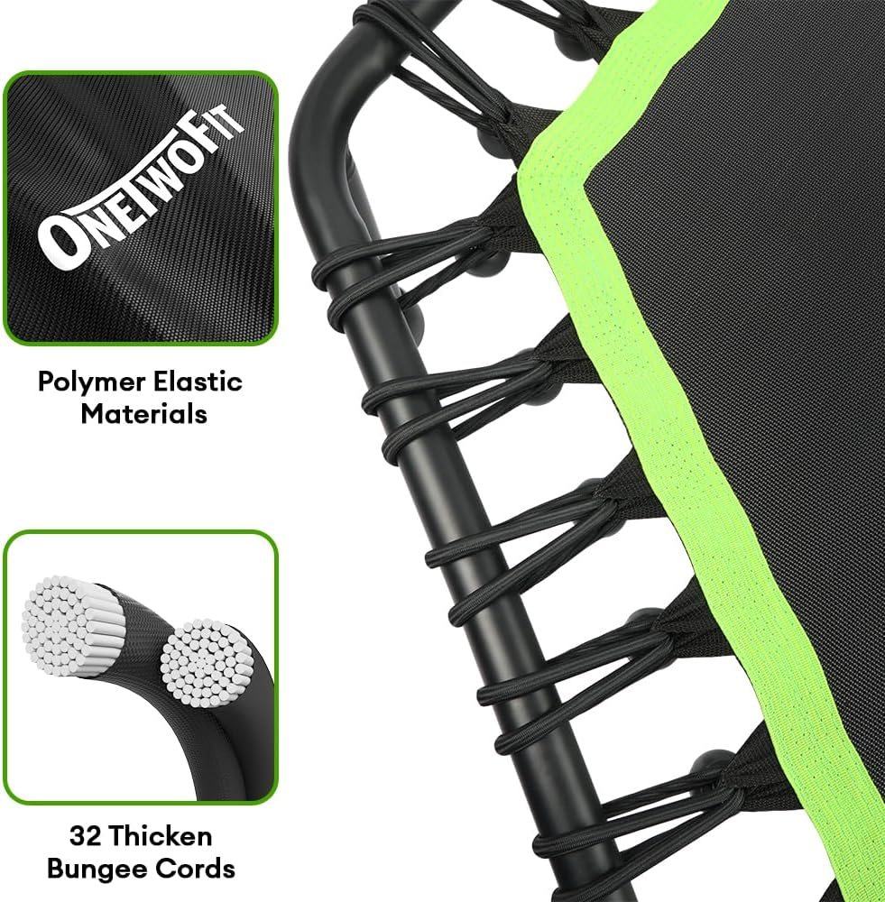 ONETWOFIT 45" Rebounder Trampoline with Adjustable Handlebar - photo 4