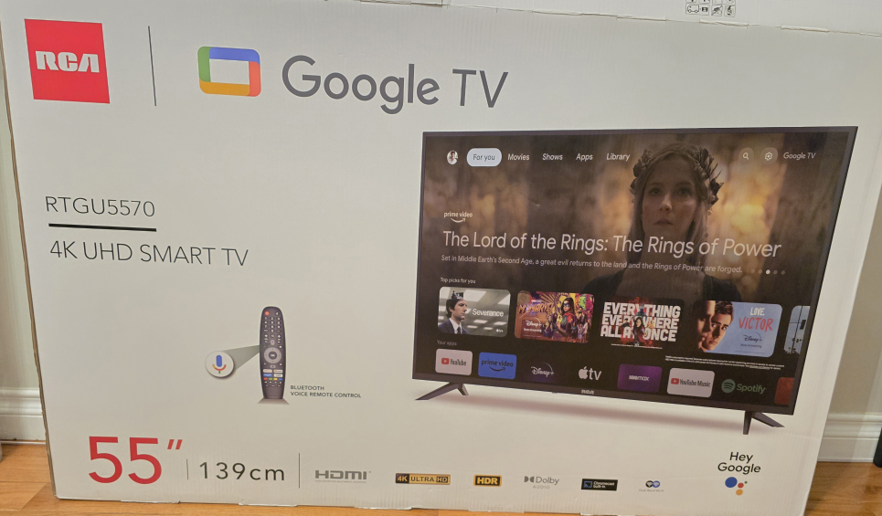 Almost New RCA 55" Google TV