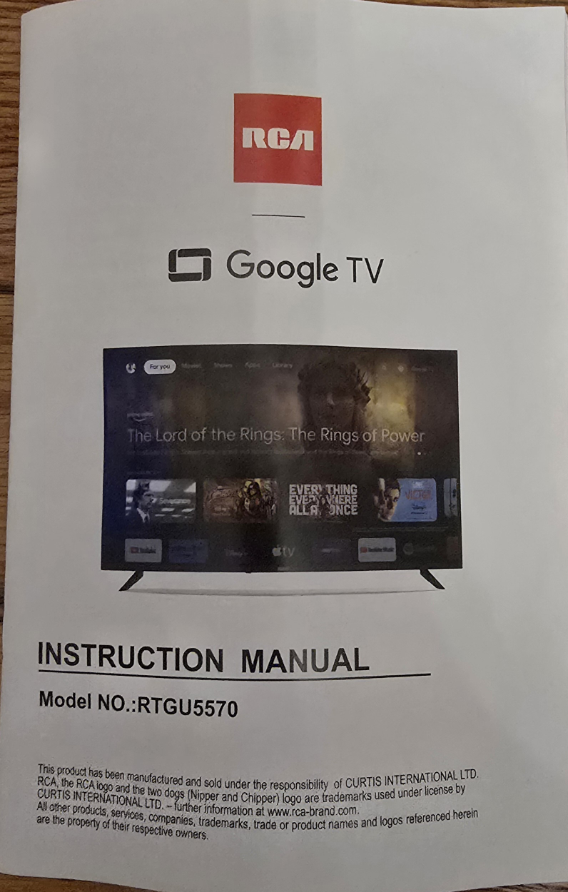 Almost New RCA 55" Google TV - photo 4