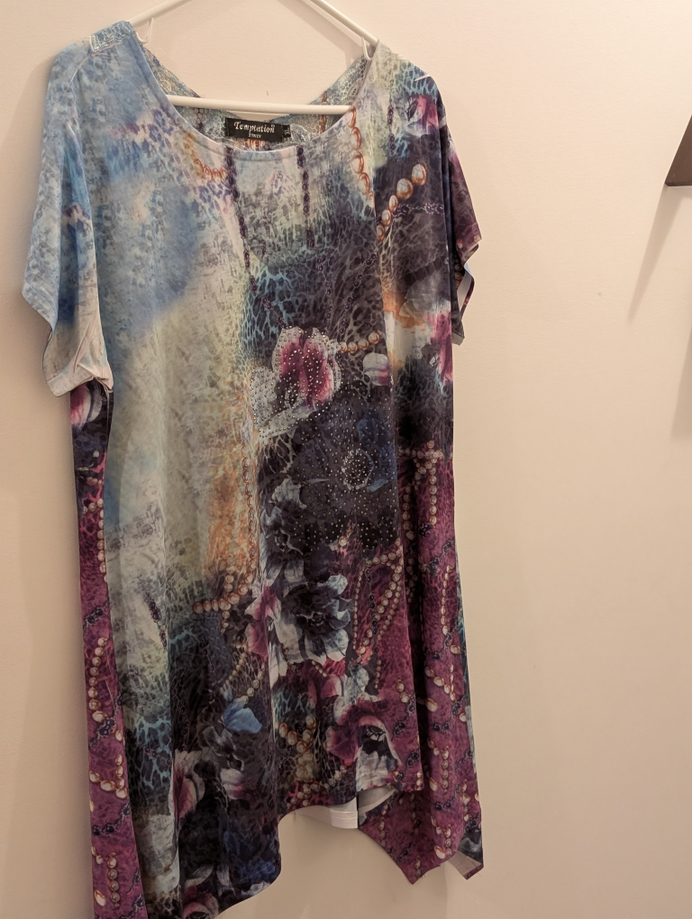 Temptation Power Women's Asymmetrical Floral Top