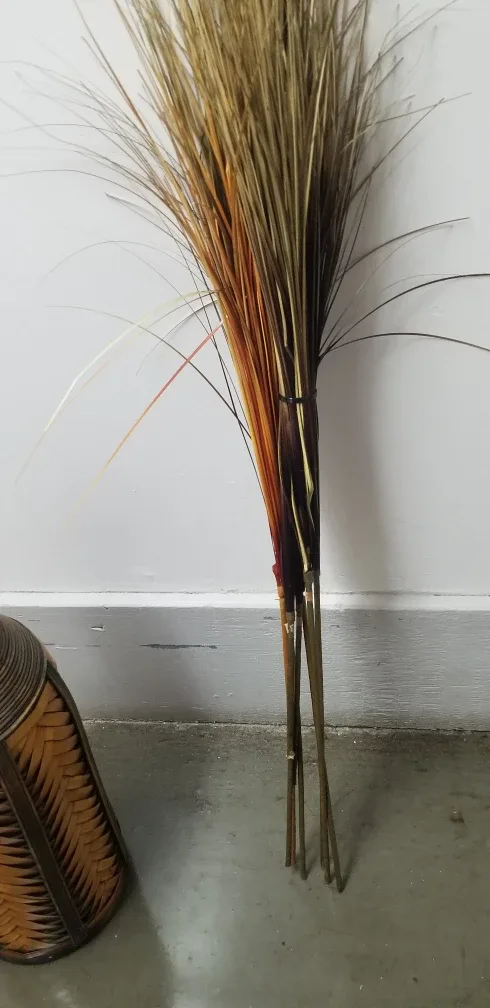 Woven Vase with Dried Floral Arrangement image indicator(2)