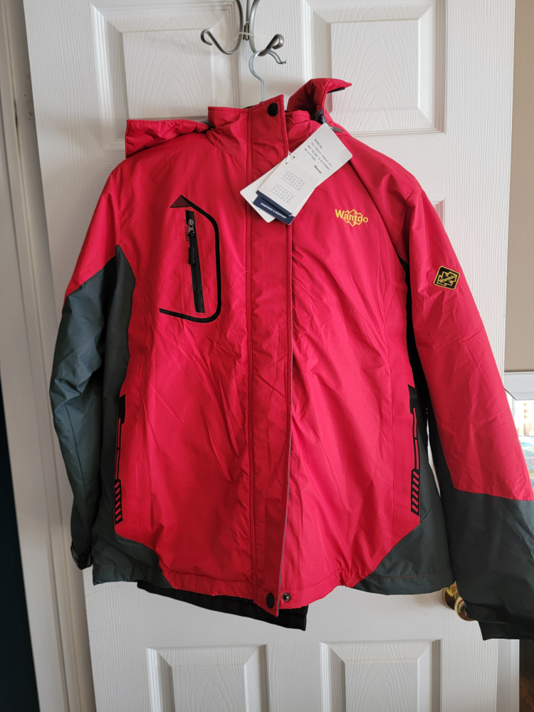 Women's Red Ski Jacket and Black Snow Pants Bundle - photo 3