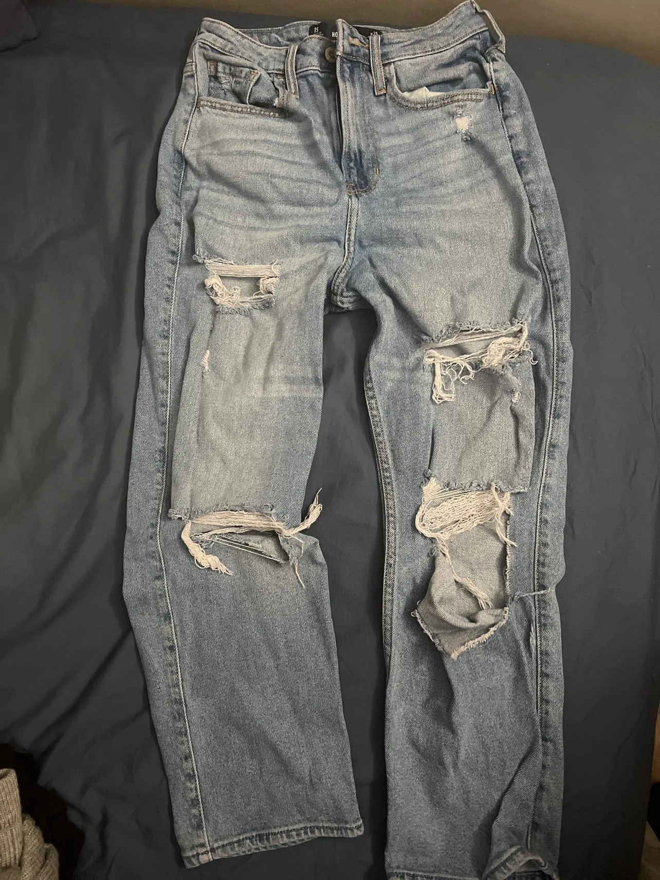 Ultra High Raise Vintage Straight Denim Pants thumbnail