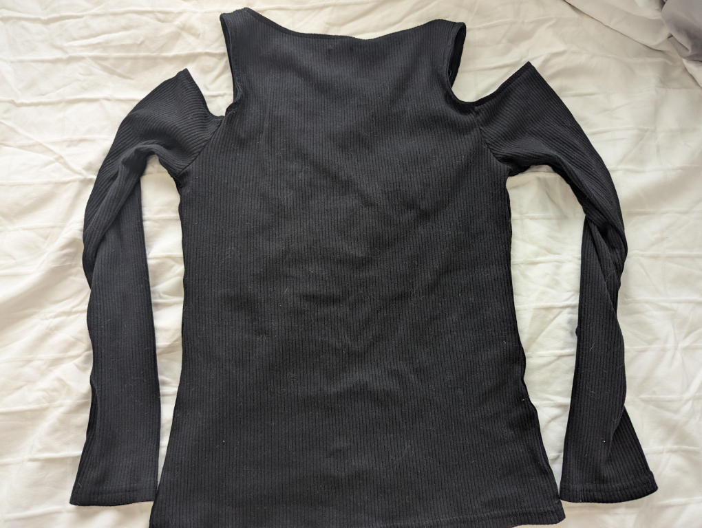 Gap Cold Shoulder Ribbed Top - Size Petite Medium - photo 3
