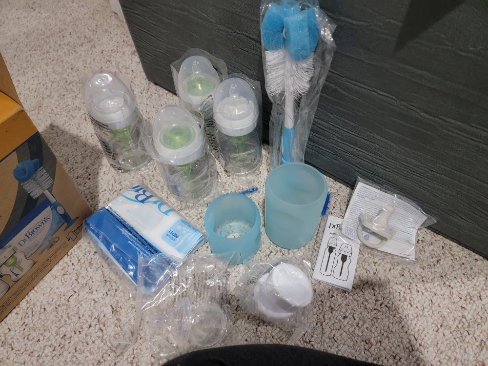 Dr Brown's Options+ Anti-Colic Glass Baby Bottle Starter Set - photo 2