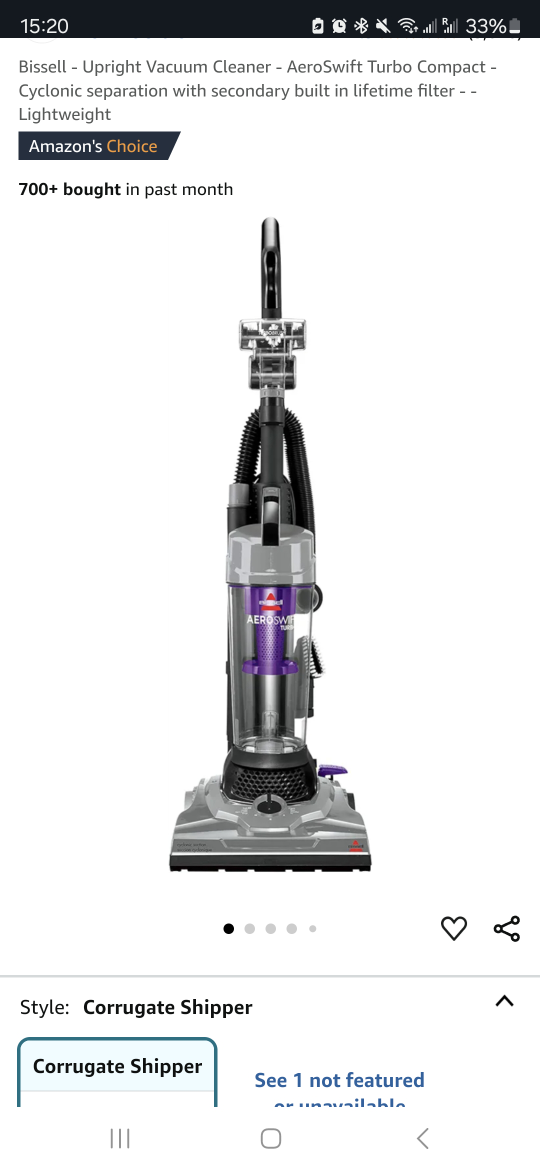 Very Strong Bissell Upright Vacuum - AeroSwift -  Move out sale