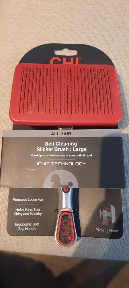 New CHI For Dogs Pivoting Slicker Dog Brush - Large 🏈 image indicator(2)