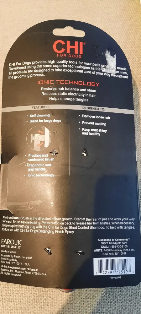 New CHI For Dogs Pivoting Slicker Dog Brush - Large 🏈 image indicator(3)