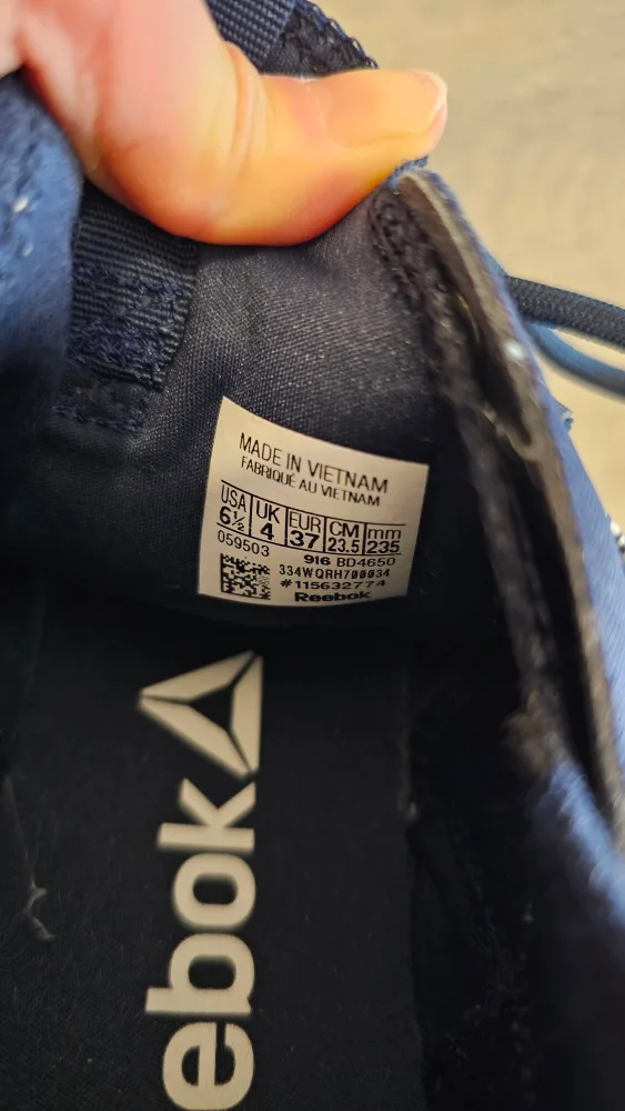 Reebok Women's Navy Blue Running Shoes - Size 6.5 image indicator(3)