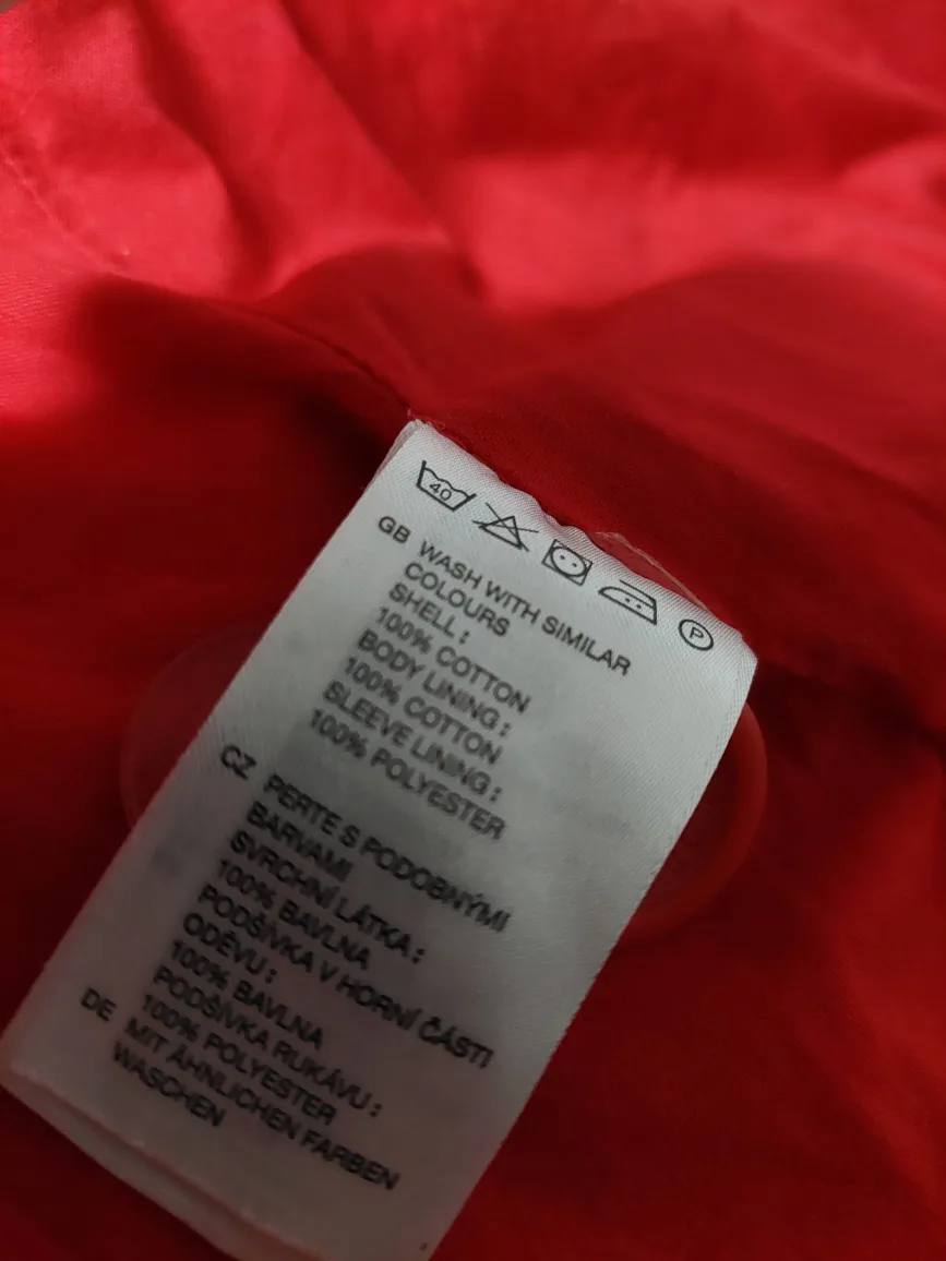 Fire Red  Cotton Corduroy Jacket - Size Medium image indicator(2)