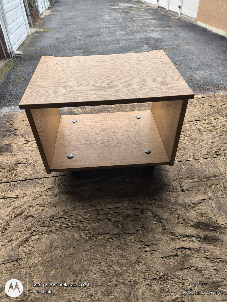 Light Oak Wood Media Console