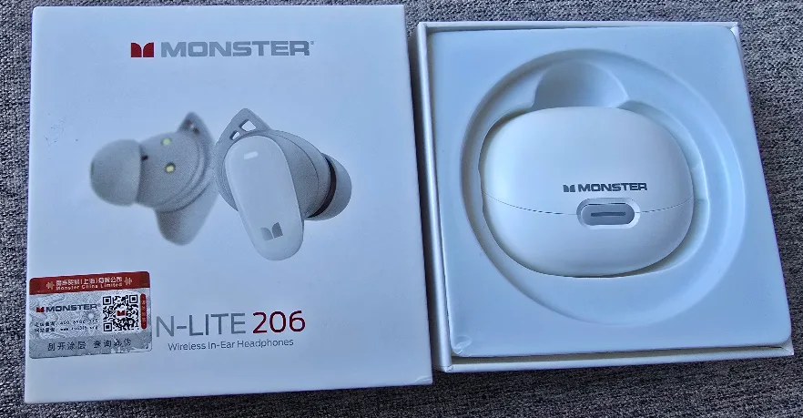 Monster N-Lite 206 Wireless Earbuds - White image indicator(9)