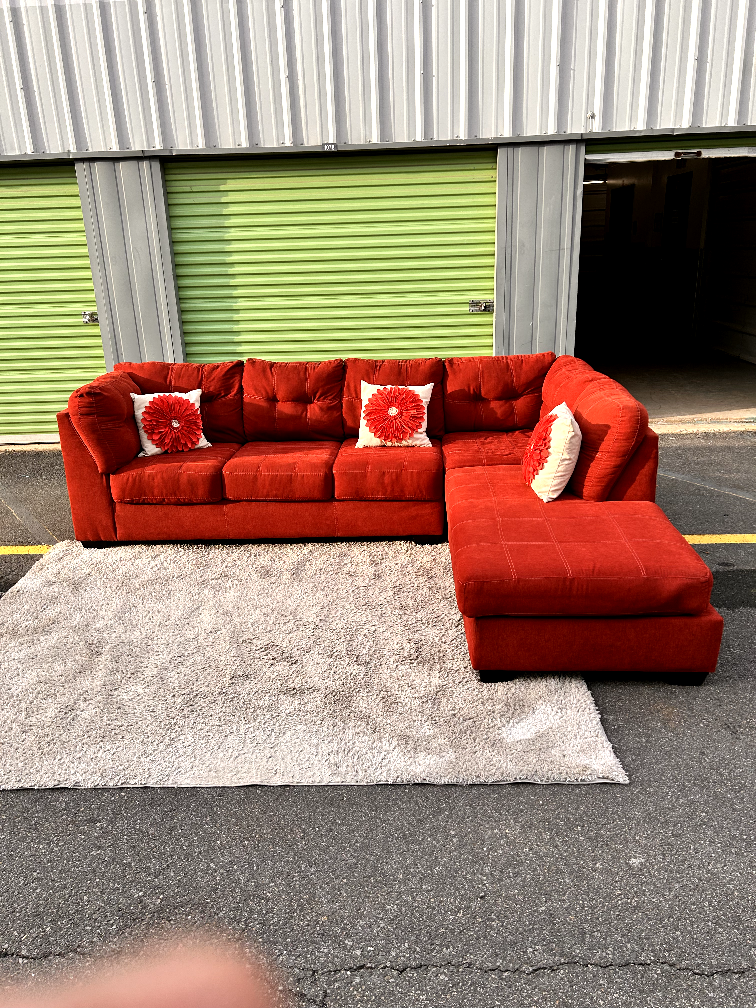 Red Sectional Sofa - photo 3
