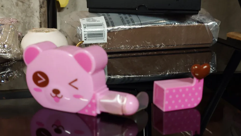 Adorable Pink Bear-Shaped Electric Fan image indicator(3)