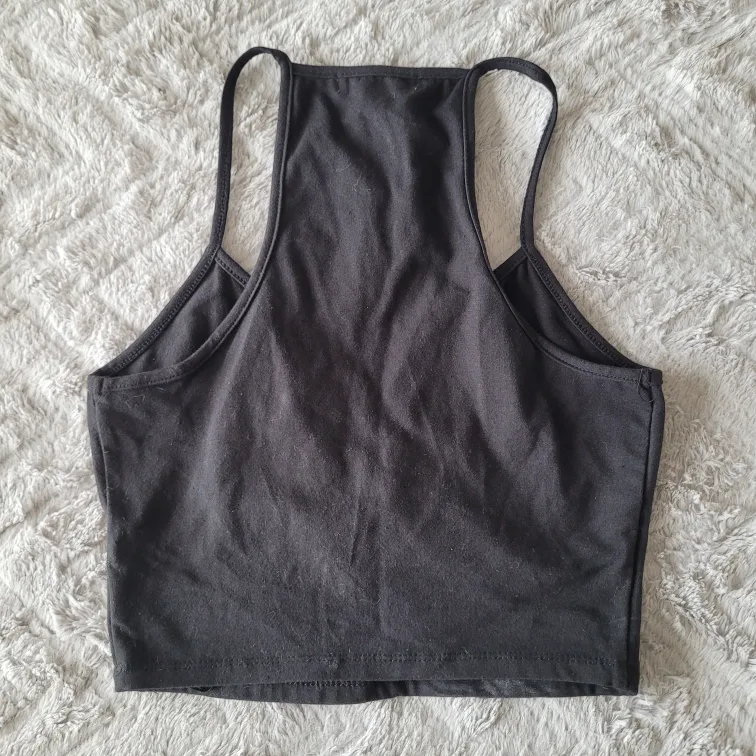 BNWT Streetwear Society Black Wrap Crop Top - Size S image indicator(3)