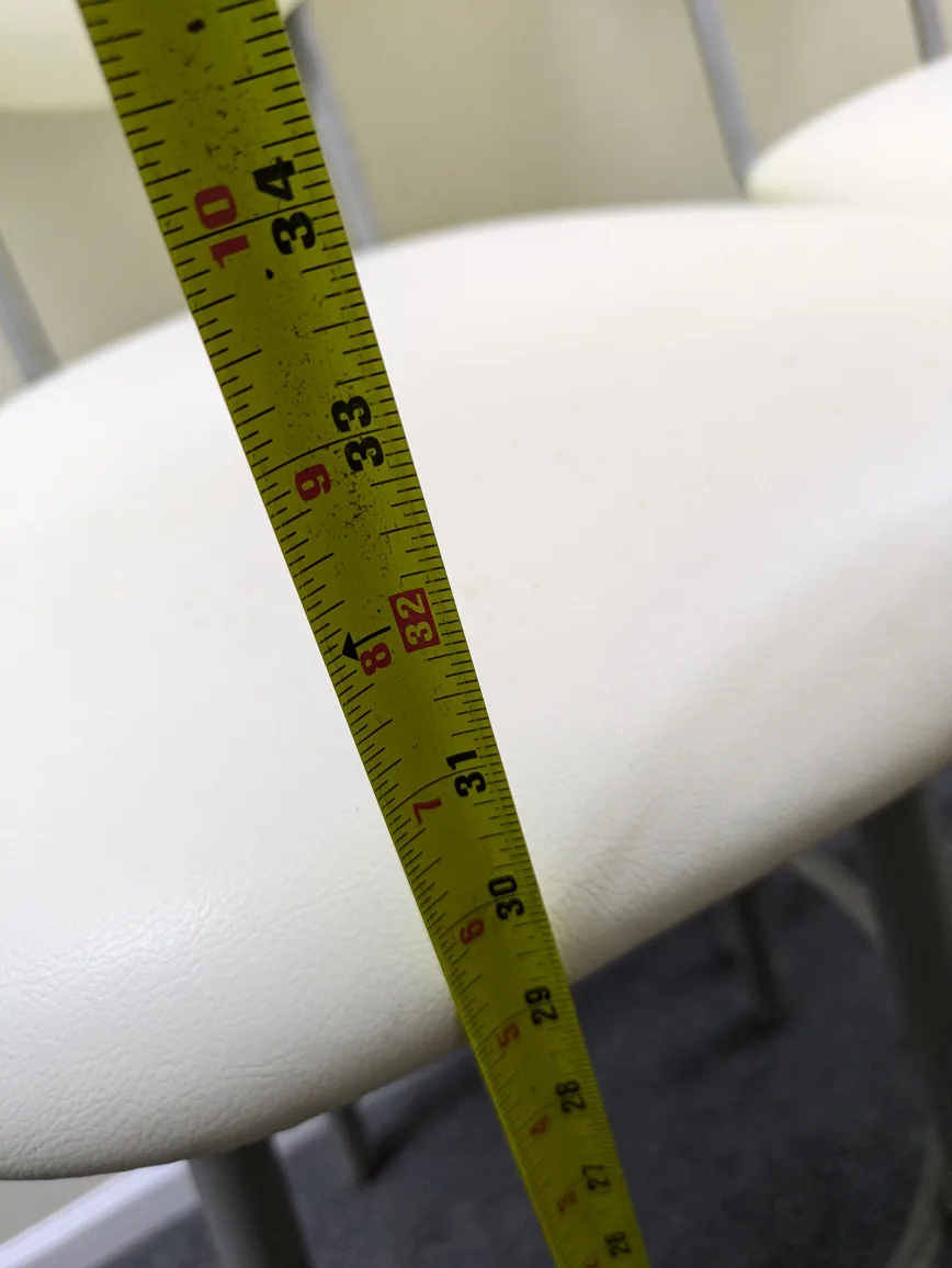 Pair of White Bar Stools image indicator(5)