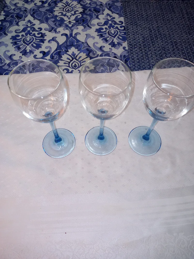 3 Wine Glasses Light Blue image indicator(2)