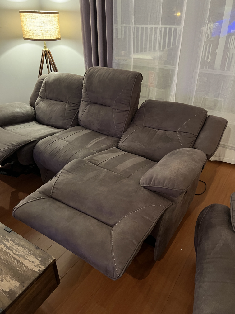 Reclining Sofa and chair with Coffee Table - photo 3