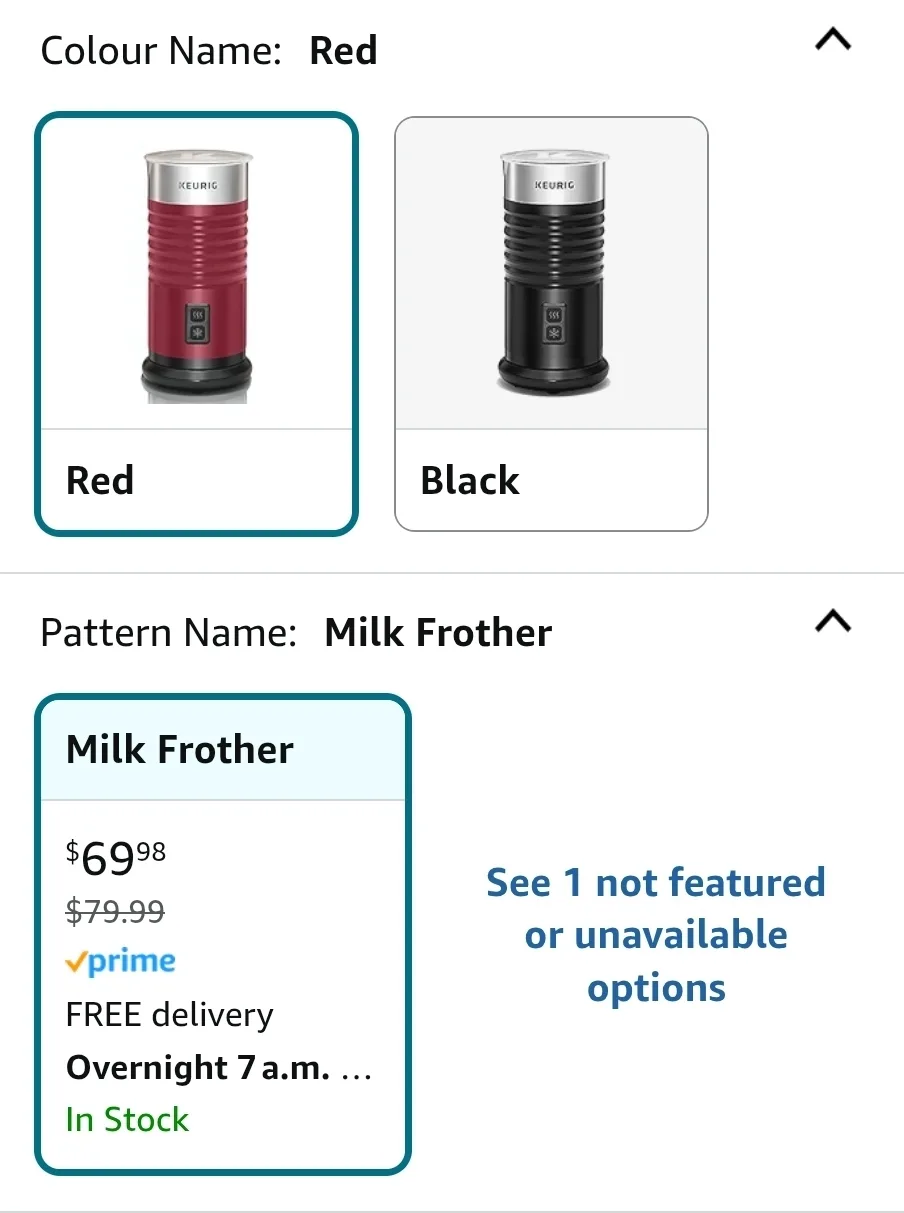 Keurig Milk Frother - Red - NEW IN BOX 🏈 image indicator(3)