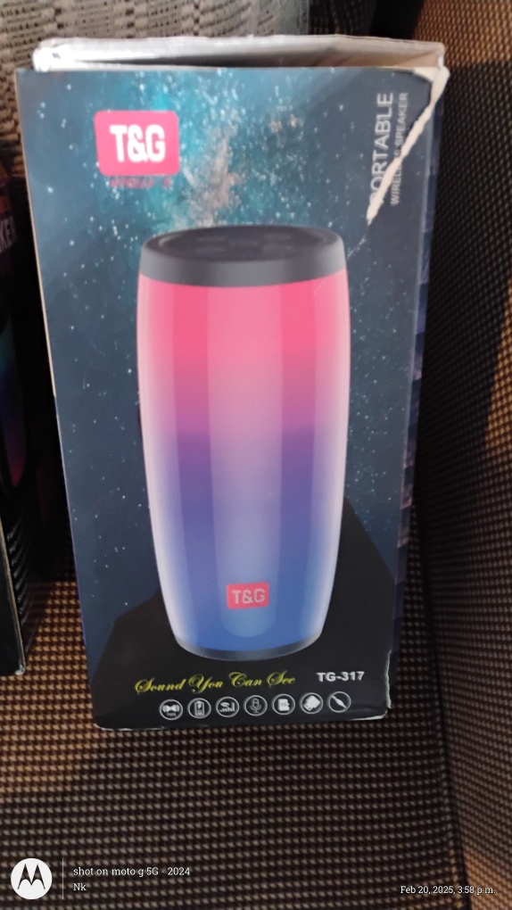T&G TG-317 Portable Bluetooth Speaker with LED Lights
