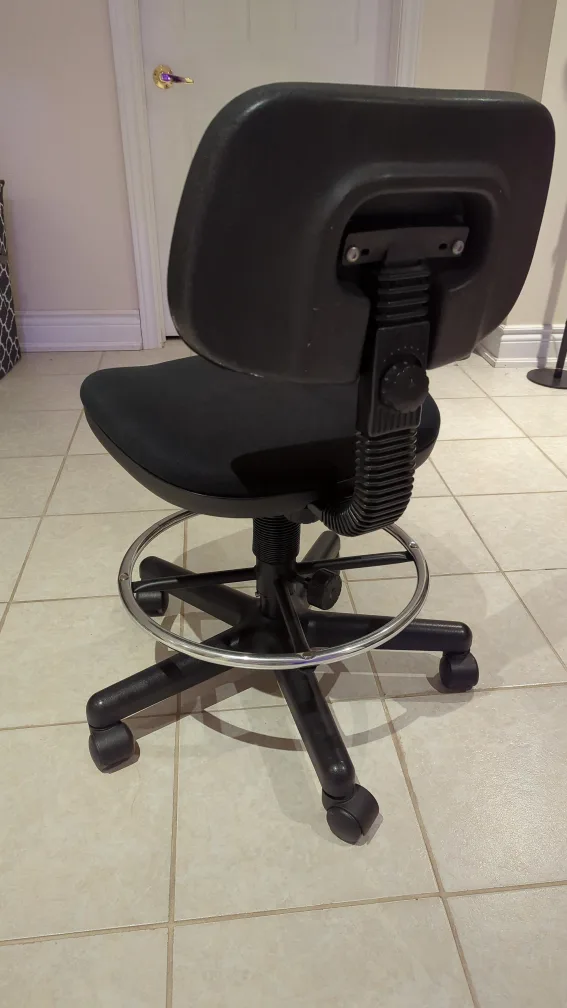 Black Drafting Chair with Ring Footrest image indicator(2)