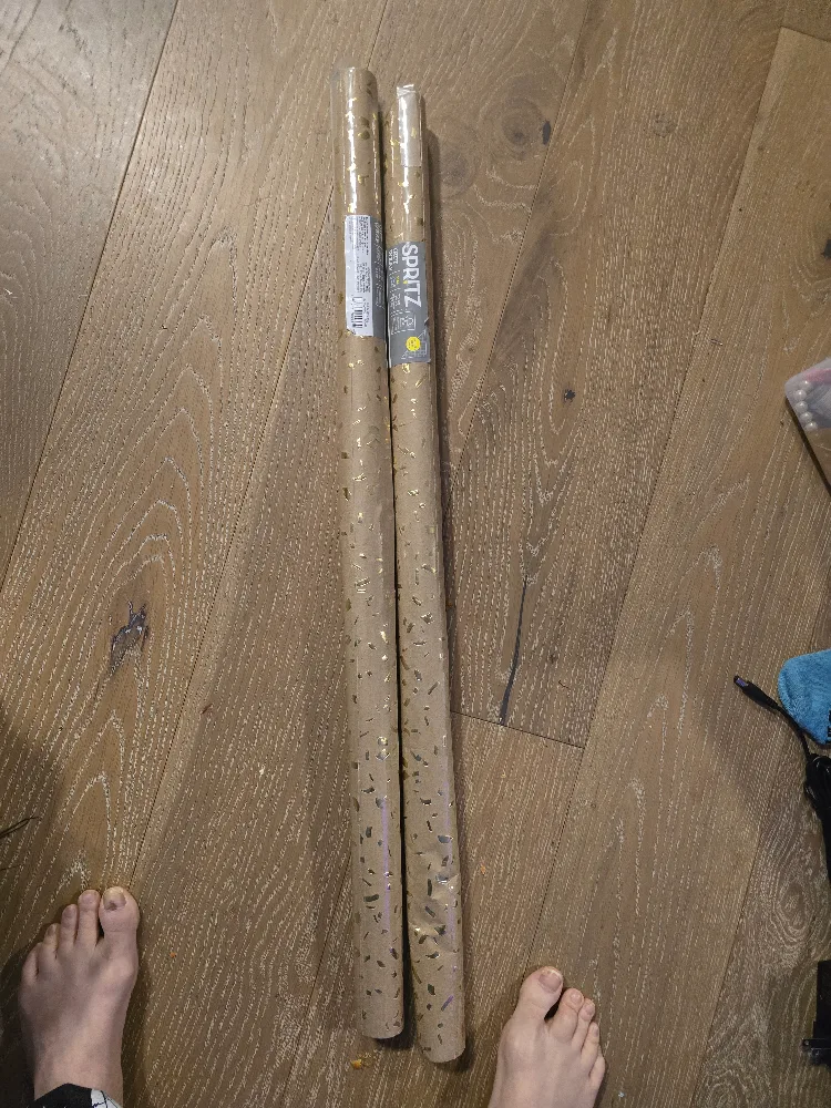 Spritz Gold Confetti Gift Wrap - one roll image indicator(4)