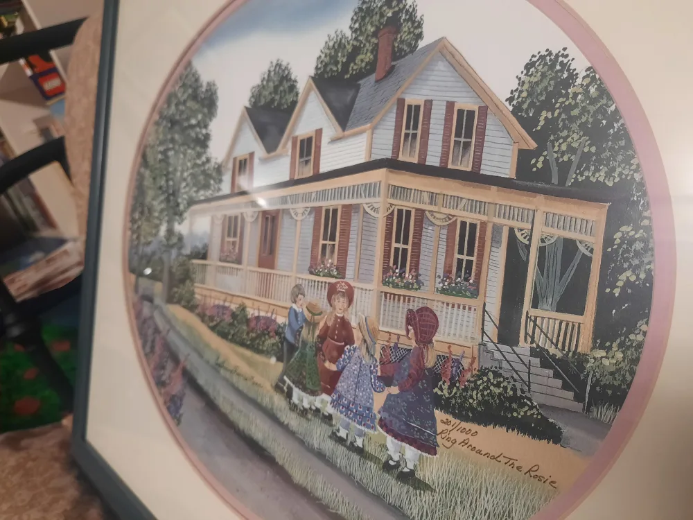 vintage artwork: Log Around The Rosie (cert of authenticity) image indicator(5)