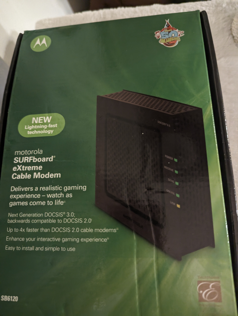 Motorola SURFboard SB6120 DOCSIS 3.0 Cable Modem - photo 3