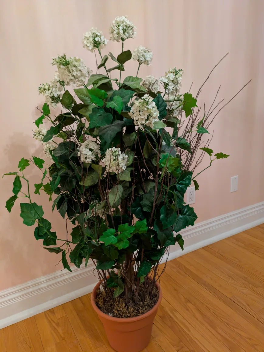Artificial Hydrangea Plant in Terracotta Pot❄️ image indicator(3)