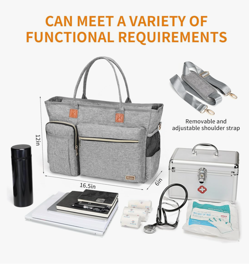 RABJER Grey Diaper Bag with Multiple Pockets - photo 5