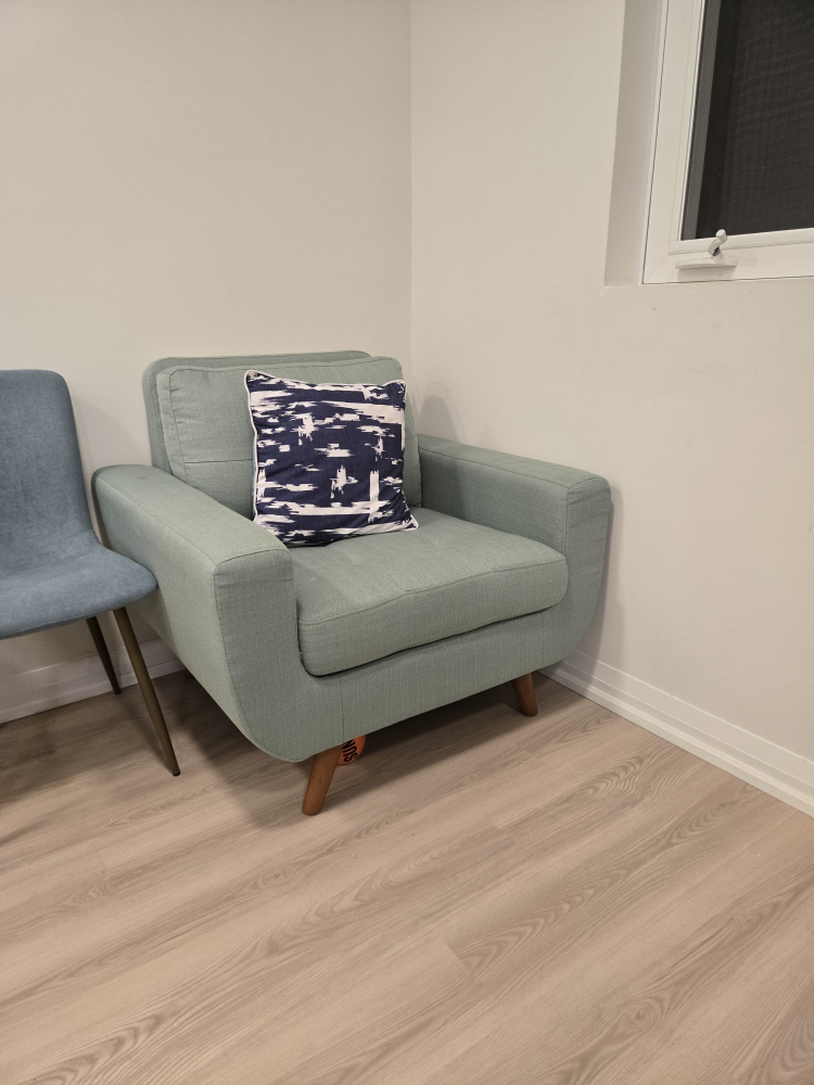 Mid-Century Modern Accent Chair - Pale Green - photo 2