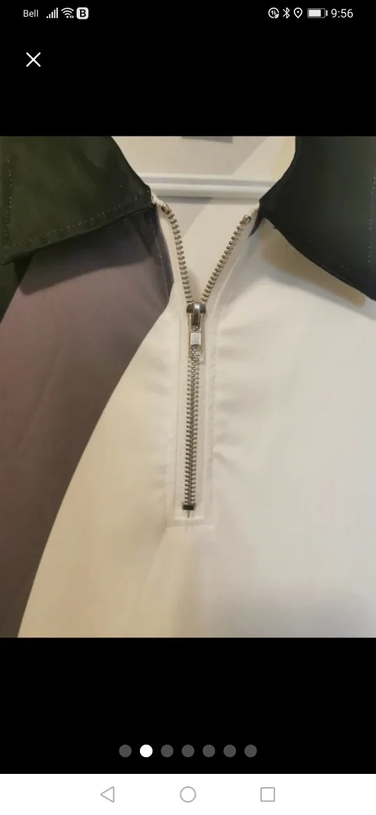 #freecyle Men's 3XL Abstract Print Zip-Up Polo Shirt image indicator(2)