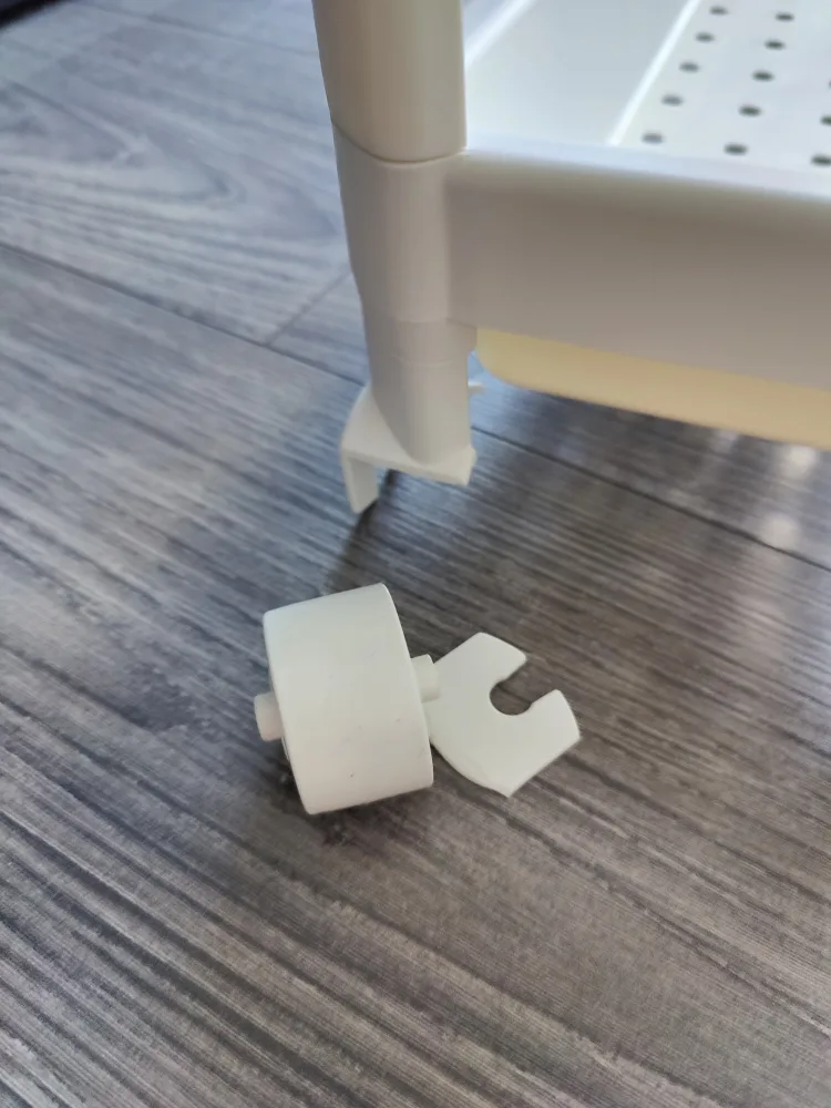 IKEA VESKEN White Cart with 3 shelves image indicator(3)