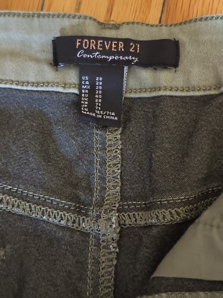Forever 21 Contemporary Olive Green Jeans - photo 2