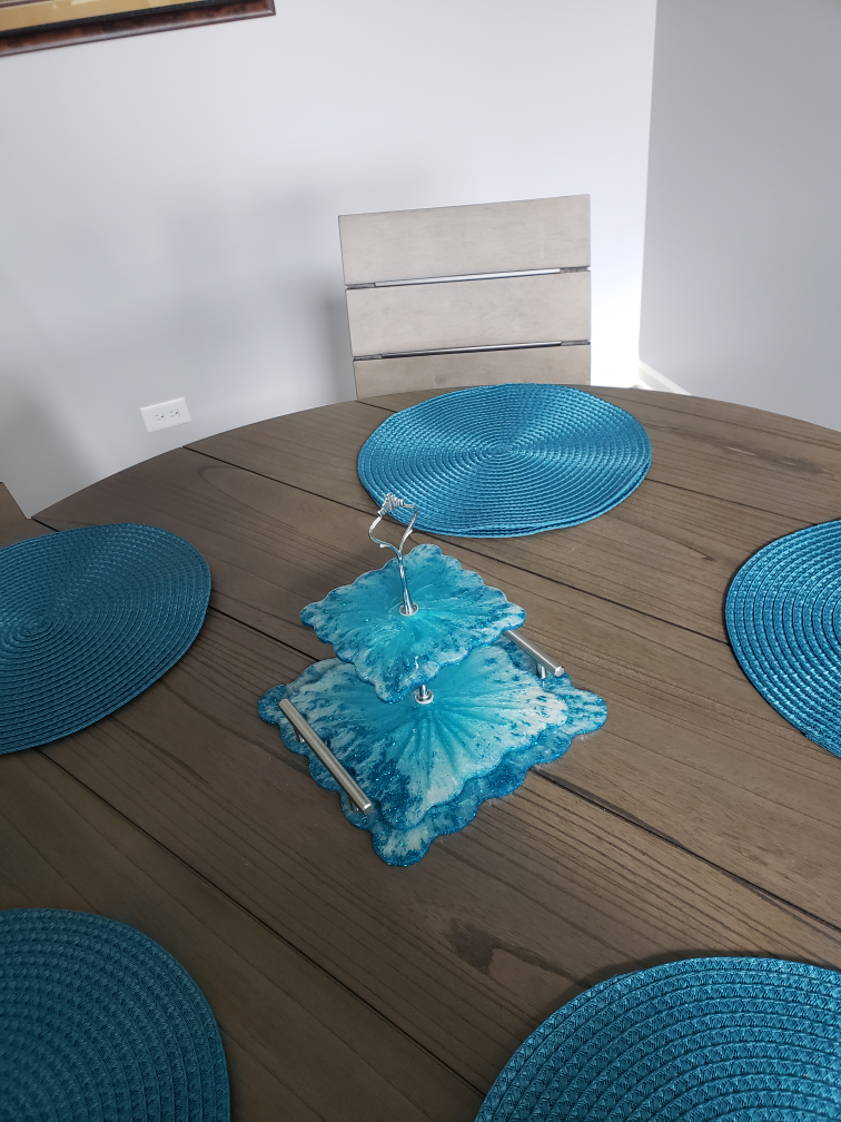 54 inch Round Wood Dining Table with Six Chairs - photo 4