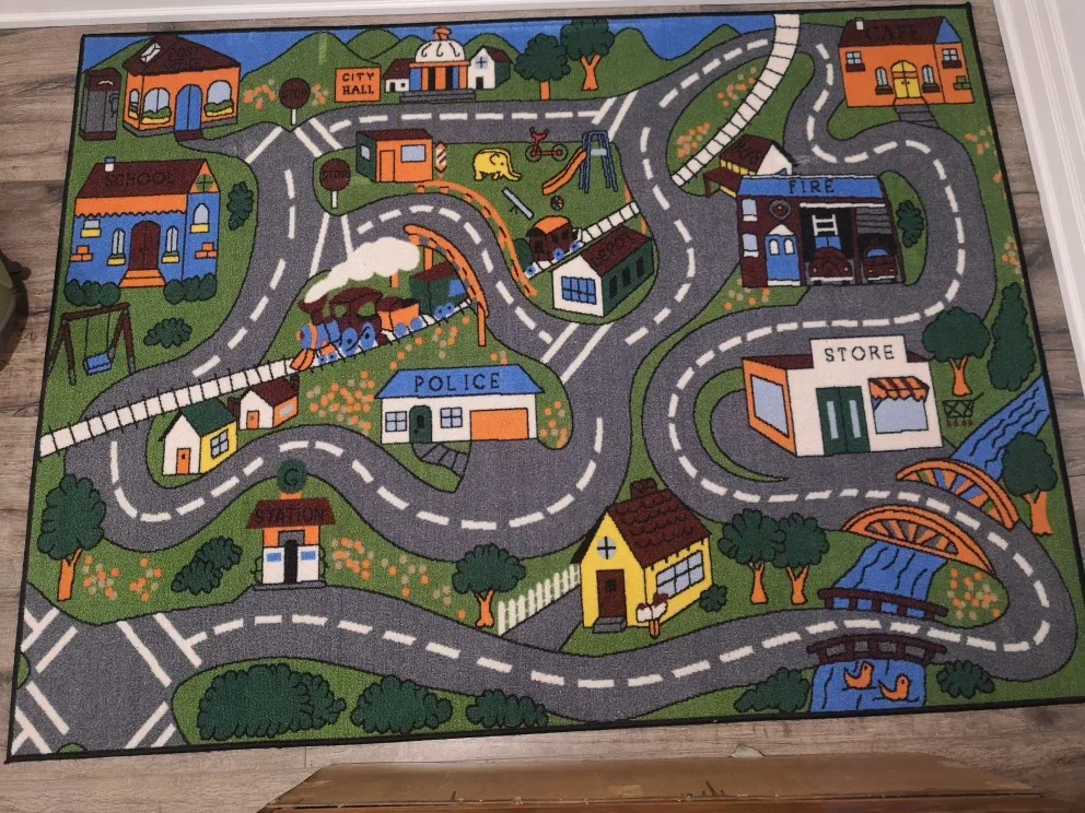 Kids Play Rug - Town Map Design image indicator(2)