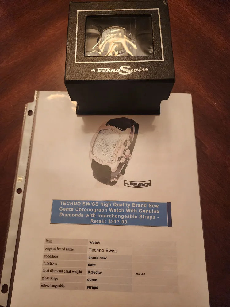 TechnoSwiss Men's Chronograph Watch image indicator(2)