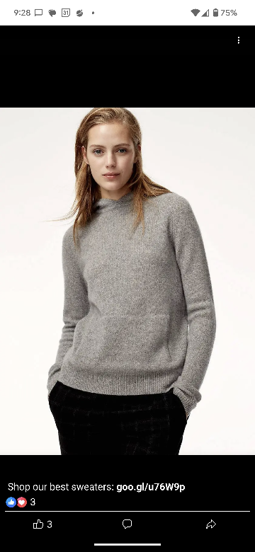 Babaton Grey Cashmere Hoodie Sweater - XS