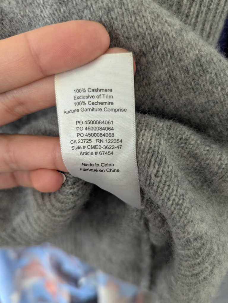 Babaton Grey Cashmere Hoodie Sweater - XS - photo 3