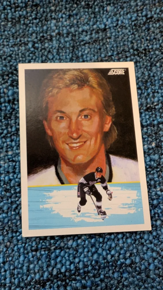 💚👀-WOW- 1991 Score Wayne Gretzky Hockey Card #376 image indicator(4)